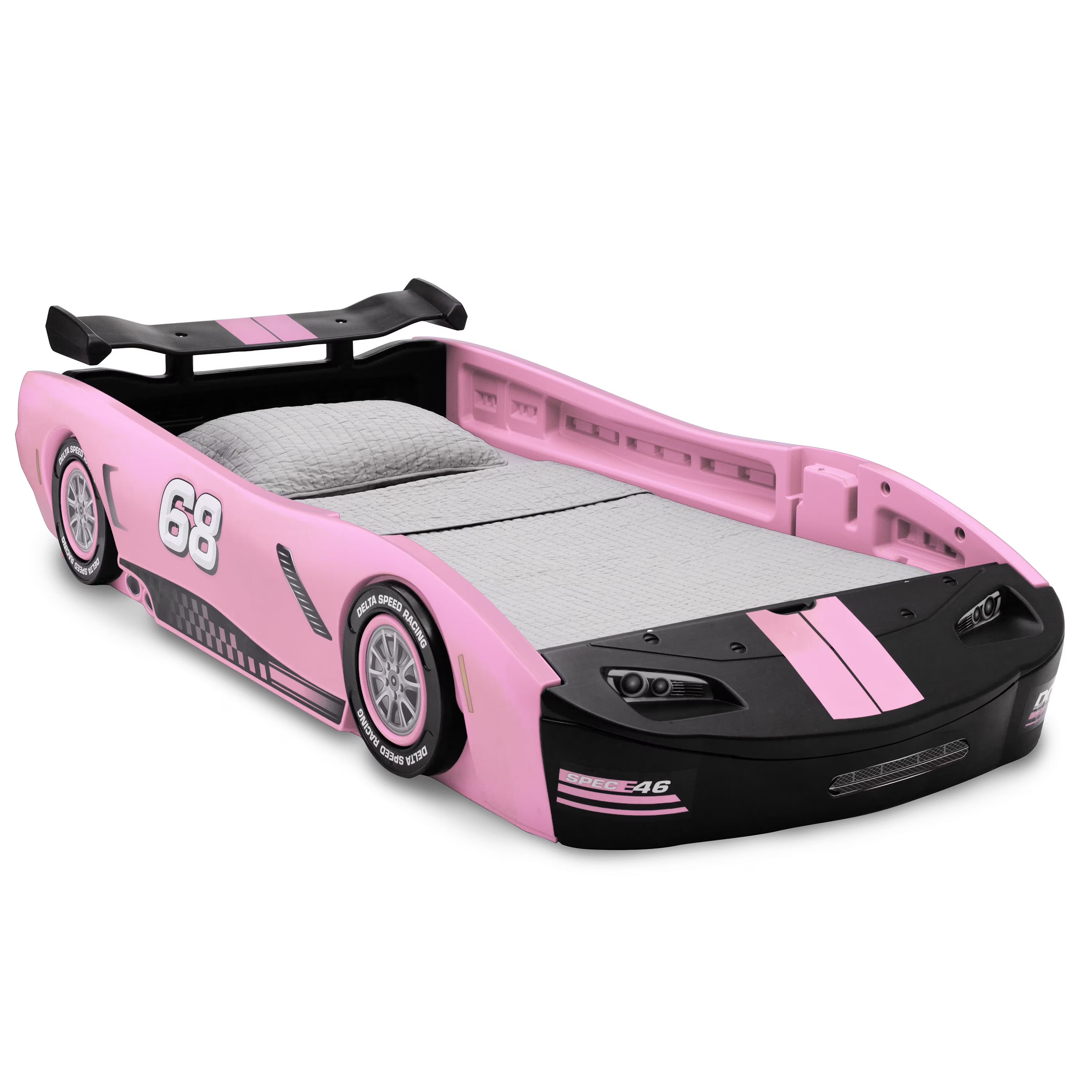 Delta Children Turbo Race Car Twin Bed. Blue
