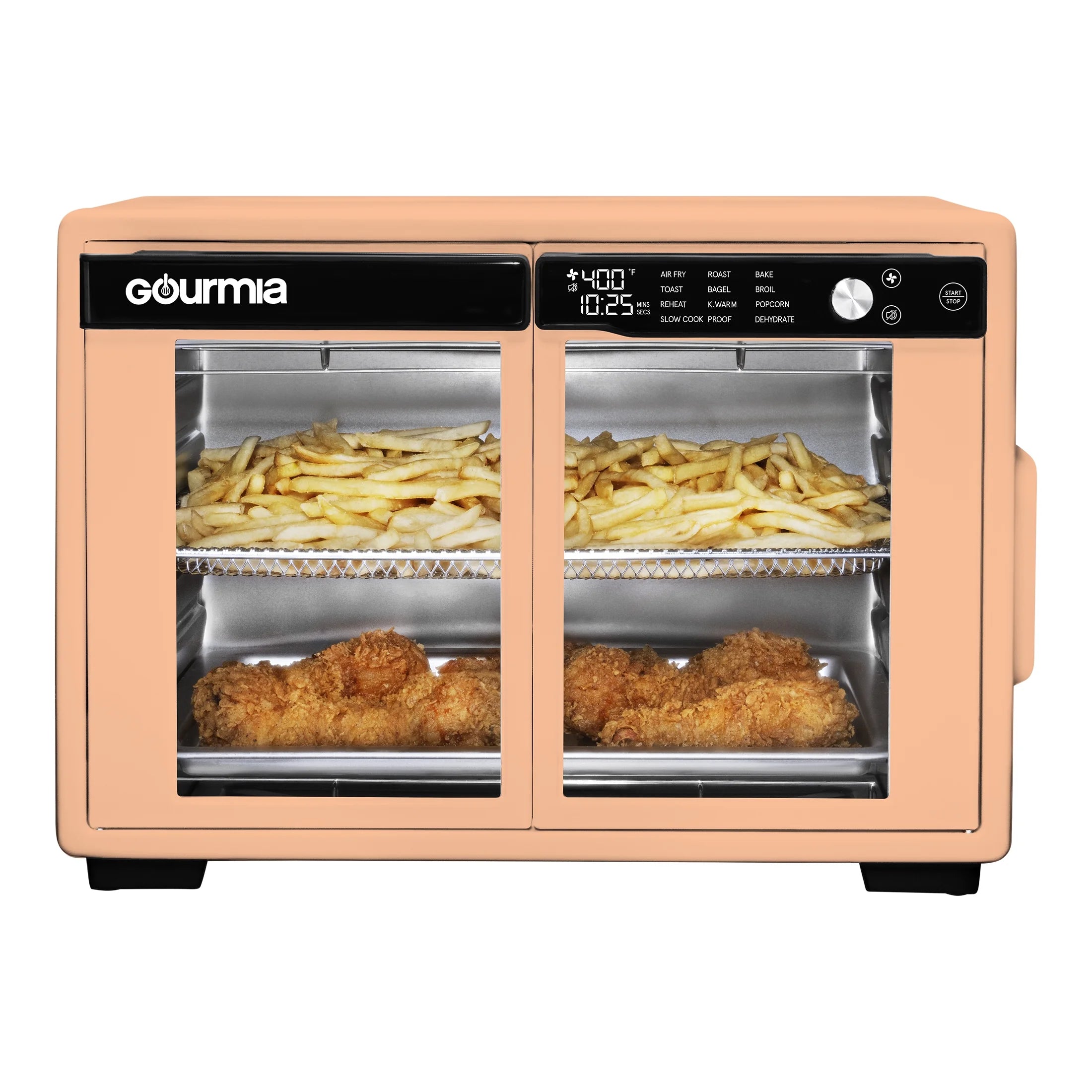 Gourmia 1700W 9-Slice Digital Toaster Oven Air Fryer. 12 Cooking Preset. 35L. Stainless Steel