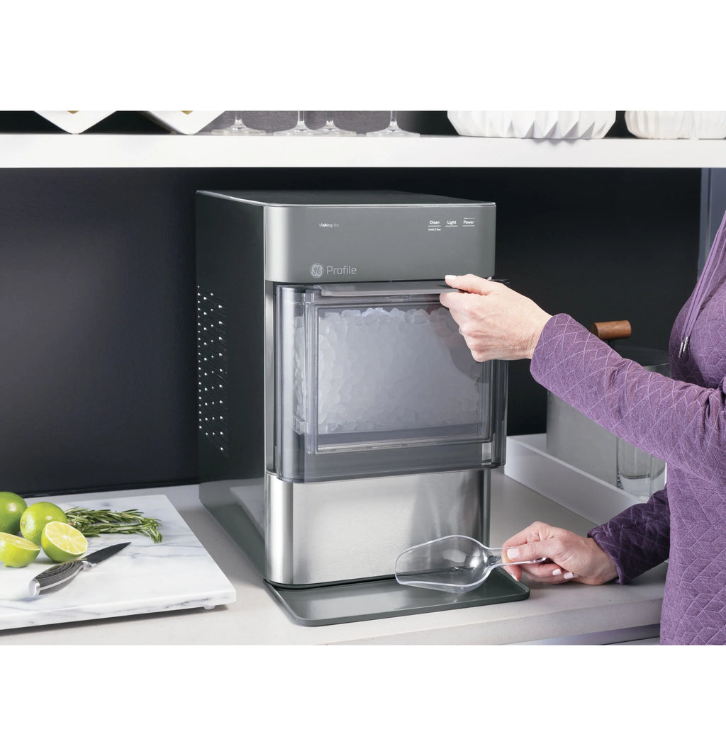 GE Appliances Opal 2.0 Countertop Nugget Ice Maker. 38 lb Maximum Output. Industrial