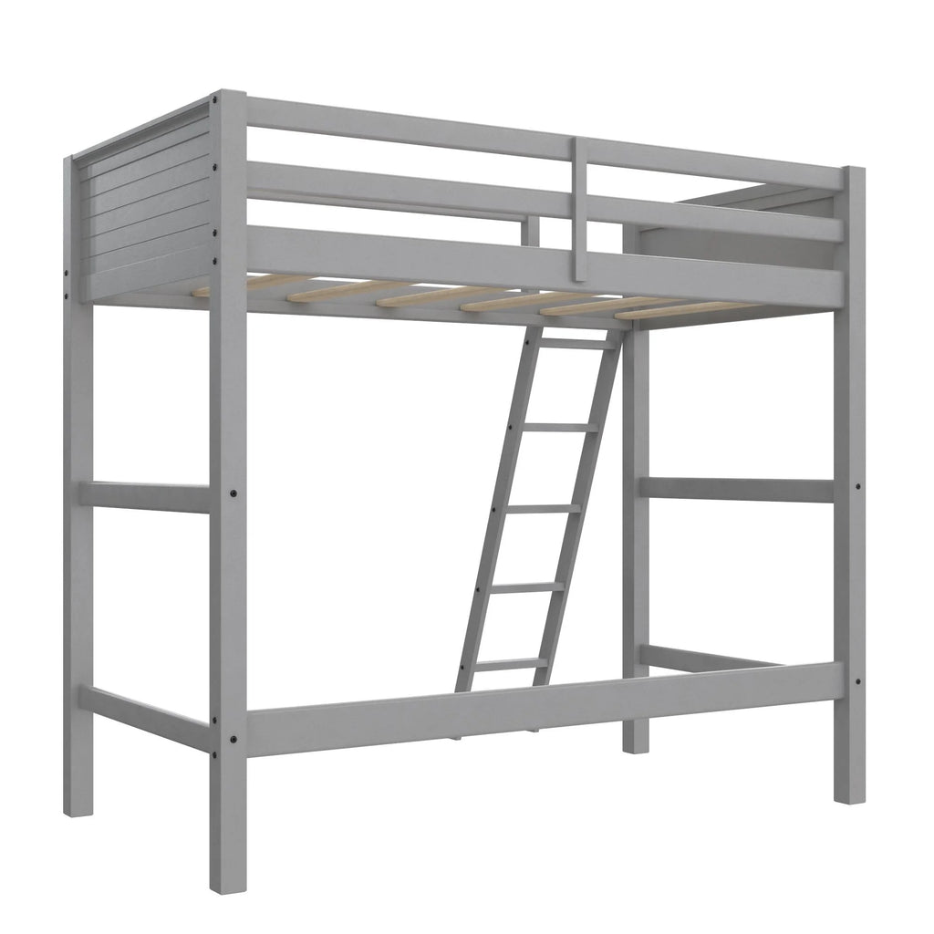 Your Zone Kiarah Twin Loft Bed with Ladder. White