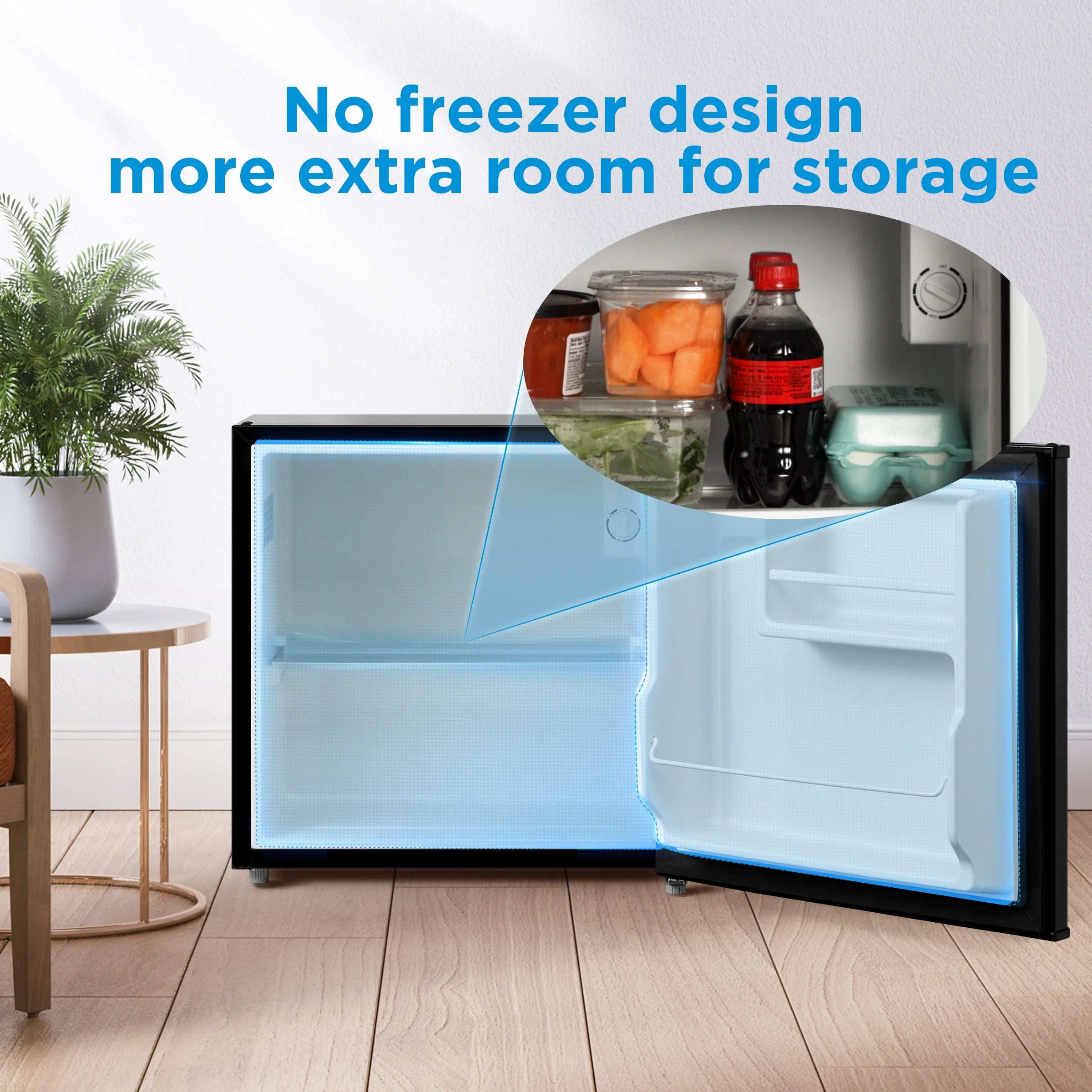 Mainstays 1.7 Cu. ft. Single Door Mini Refrigerator. Stainless Steel Look