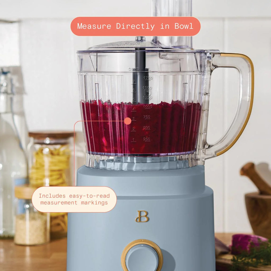 Beautiful 10-Cup Food Processor with Accessories. White Icing by Drew Barrymore