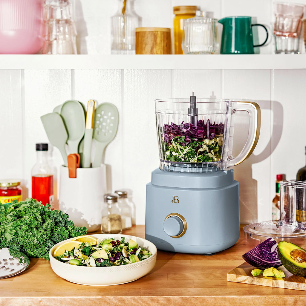 Beautiful 10-Cup Food Processor with Accessories. White Icing by Drew Barrymore