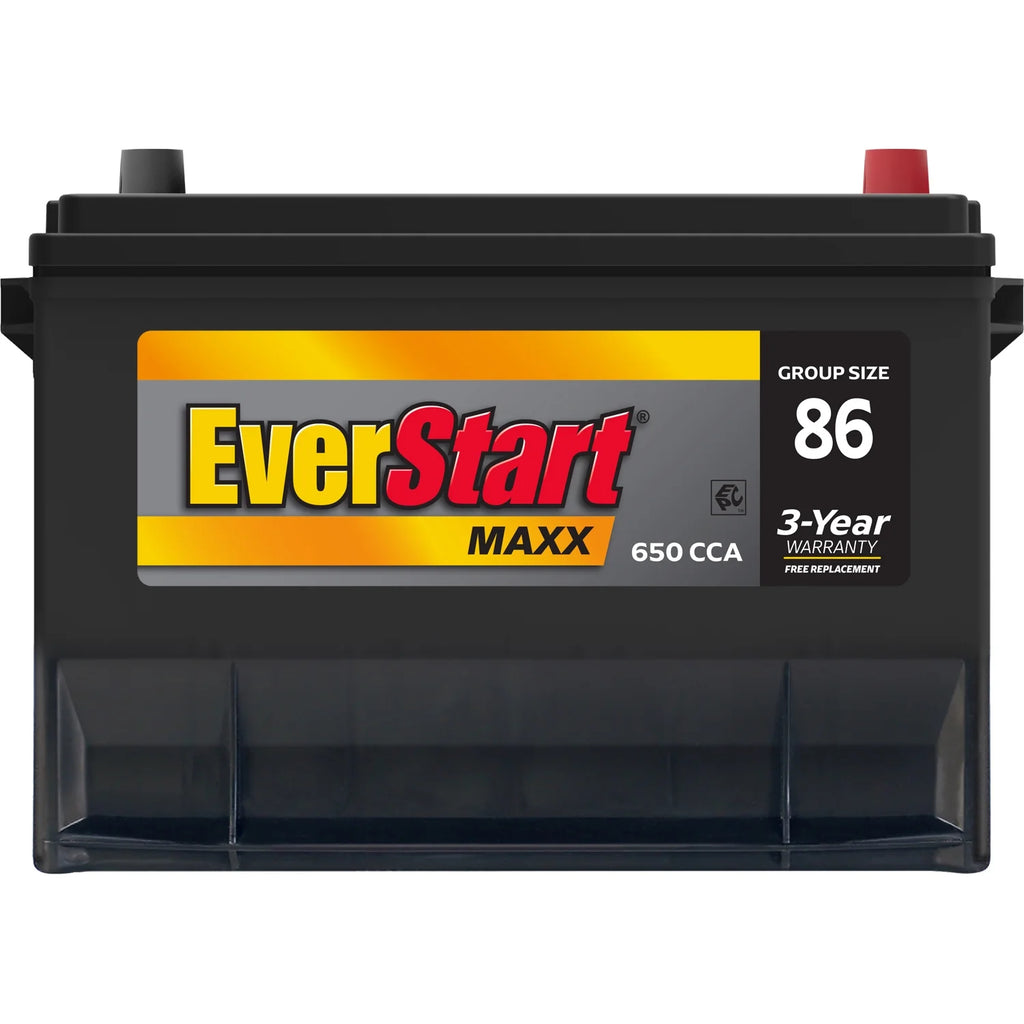 EverStart Maxx Lead Acid Automotive Battery. Group Size 86 12 Volt. 650 CCA