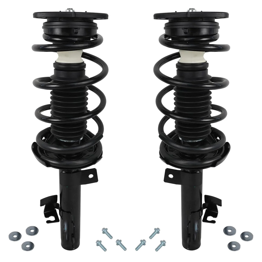 Detroit Axle - Front Struts for 2004-2013 Mazda 3. 2006-2010 Mazda 5 Complete 2 Front Struts with Coil Spring 2005 2007 2008 2009 Replacement Quick Install Ready Struts Assembly