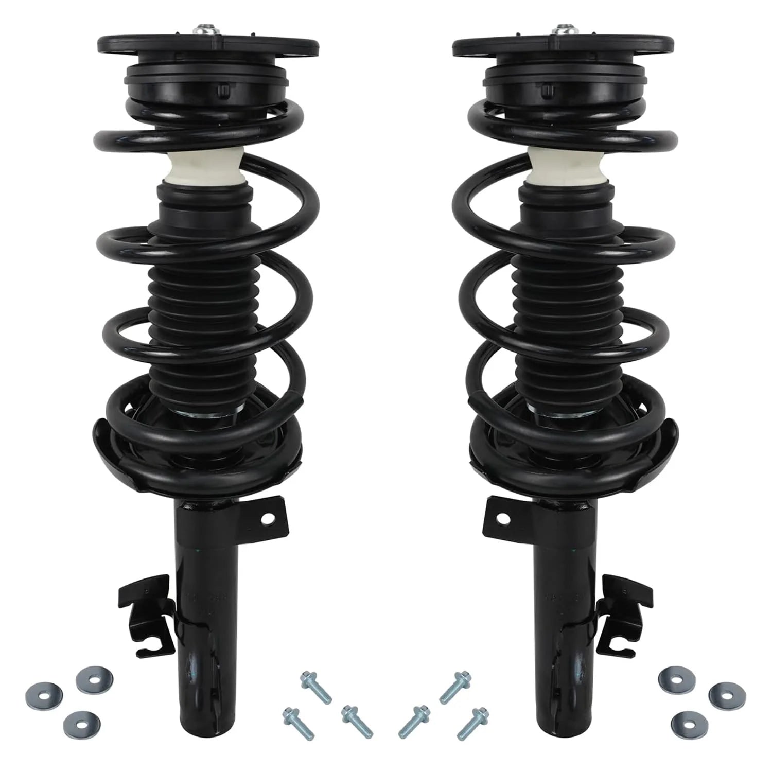 Detroit Axle - Front Struts for 2004-2013 Mazda 3. 2006-2010 Mazda 5 Complete 2 Front Struts with Coil Spring 2005 2007 2008 2009 Replacement Quick Install Ready Struts Assembly
