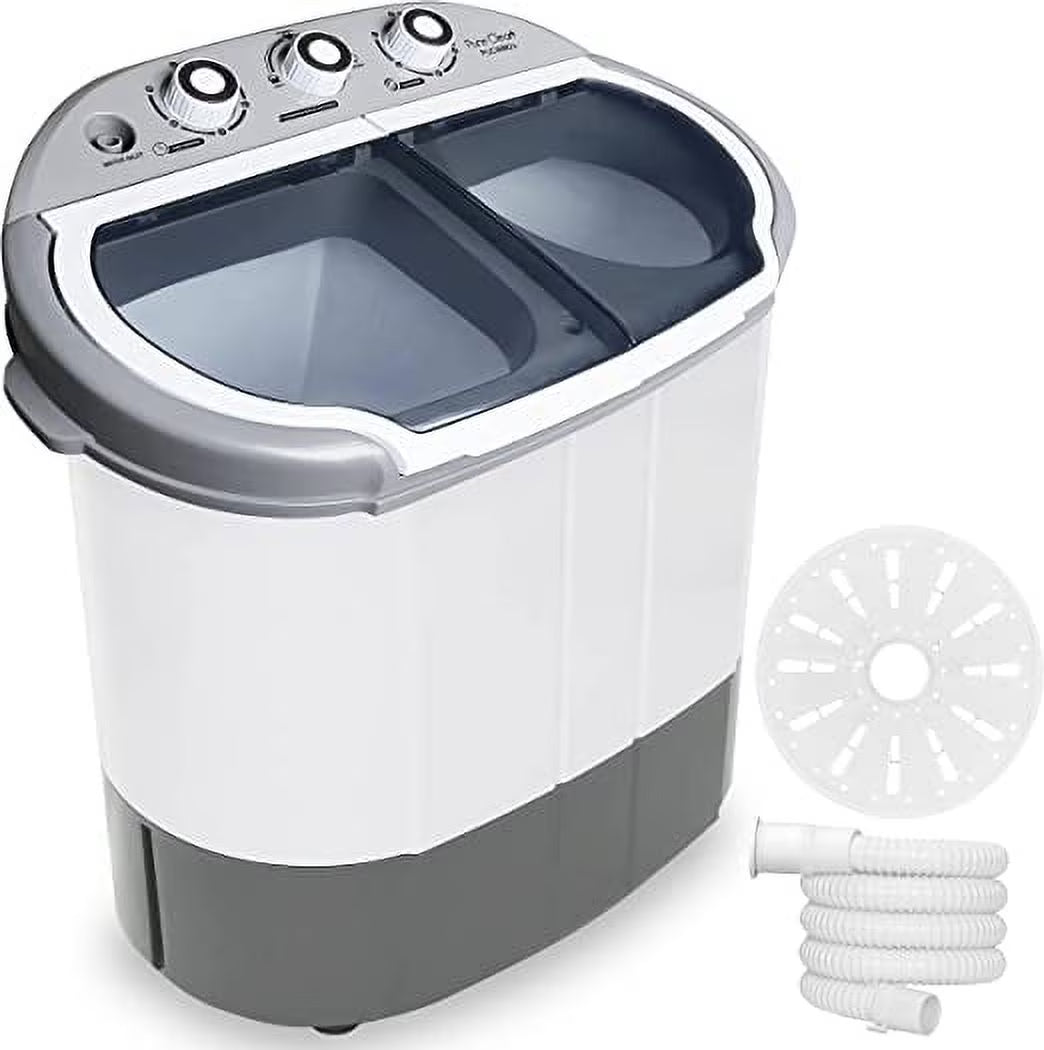 Pyle Pure Clean 110 Volt 2 in 1 Compact and Portable Washer and Dryer. Gray