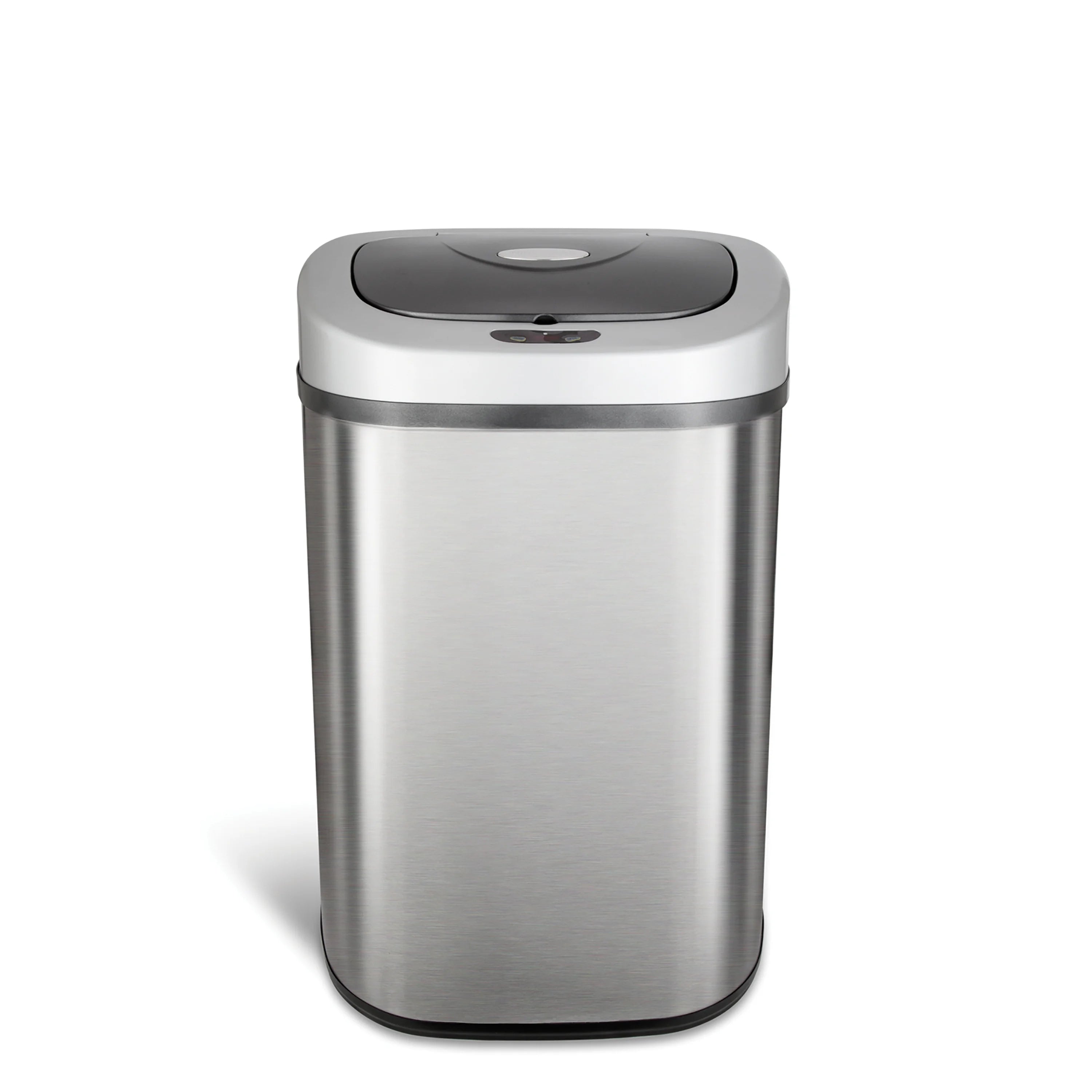 Nine Stars Automatic Trash Can. 21 Gallon Stainless Steel. Motion Sensor Hands Free Soft Close Lid Garbage Bin. Silver