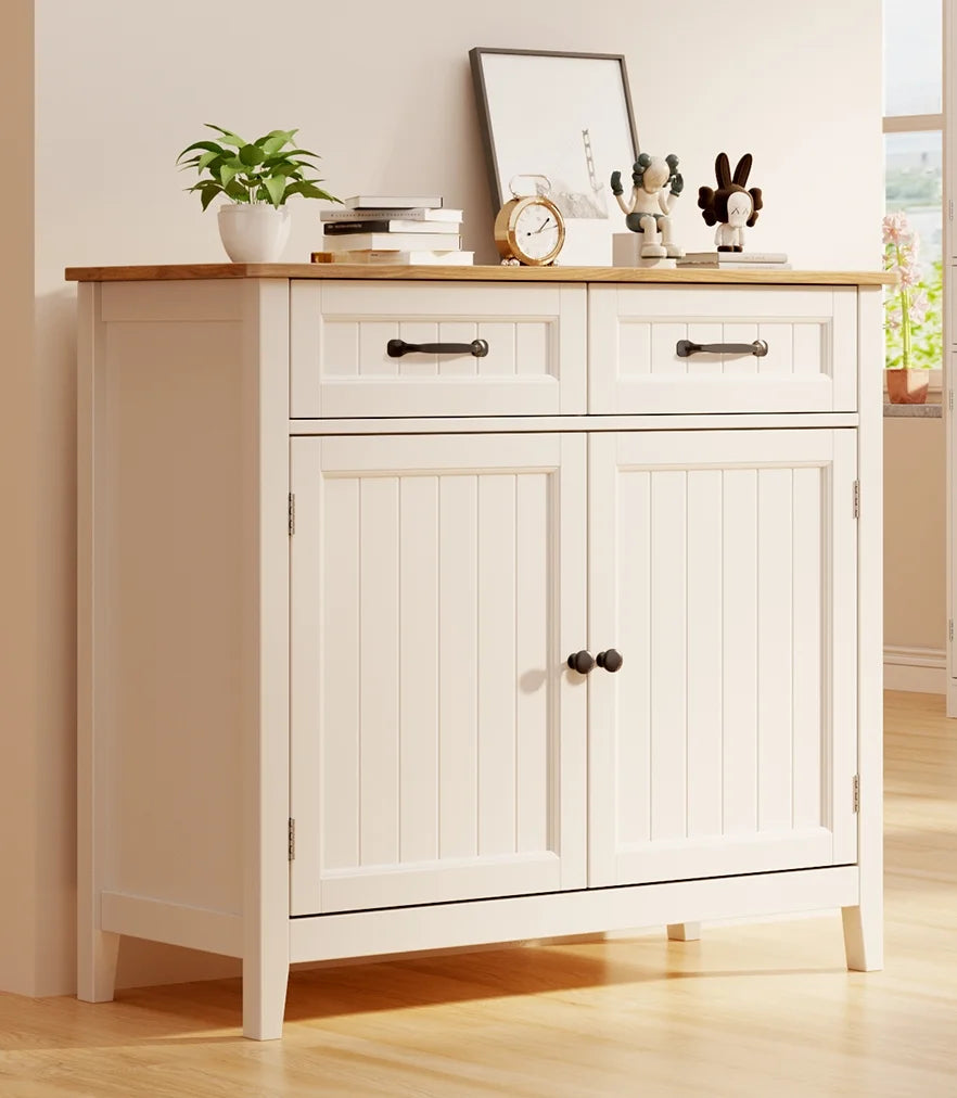Coffee Bar. Lofka 42 Kitchen Storage Cabinet. Sideboard Buffet Cabinet with 8 Shelves. 1 Drawer