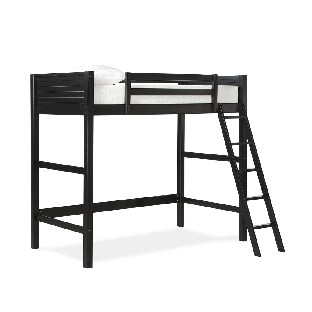 Your Zone Kiarah Twin Loft Bed with Ladder. White