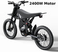 Riding'Times GT73 Electric Dirt Bike for Adults 2400W 48V 37MPH 36.4AH Dual Battery 85 Miles Range 25 Tires UL2849 Full Suspension