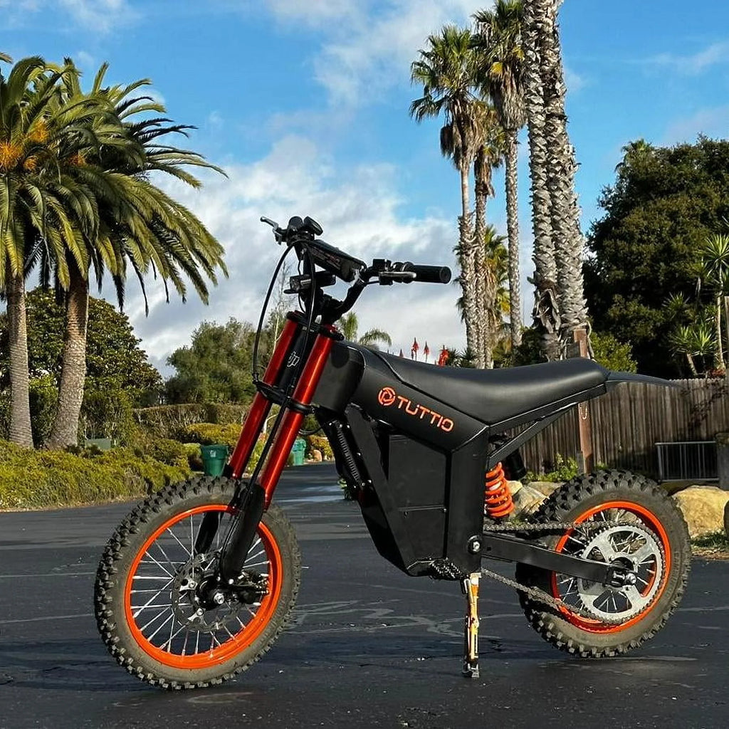 TUTTIO Soleil01 2000W Electric Dirt Bike Adult. 48V 21AH 37MPH. Electric Motorcycle 14&12Tire Off-Road Dirt EBikes Full suspension