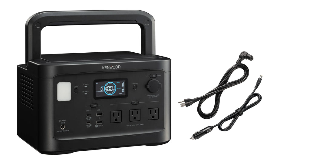 KENWOOD Portable Power Station BN-RK800. 700Wh Backup Lithium Battery. 120V/806W AC Outlets. USB Ports. Automatic Power Supply