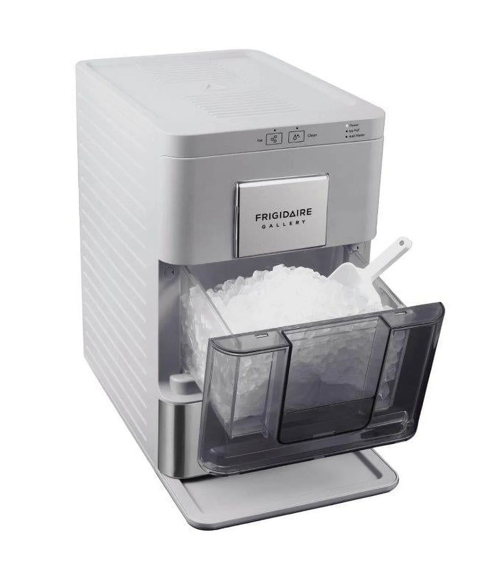 Frigidaire Nugget Ice Maker EFIC256. Countertop Nugget Ice Machine with Transparent Window. Nugget Ice Maker with 44 lbs. Capacity. Auto Self Cleaning Ice Maker Machine. Black