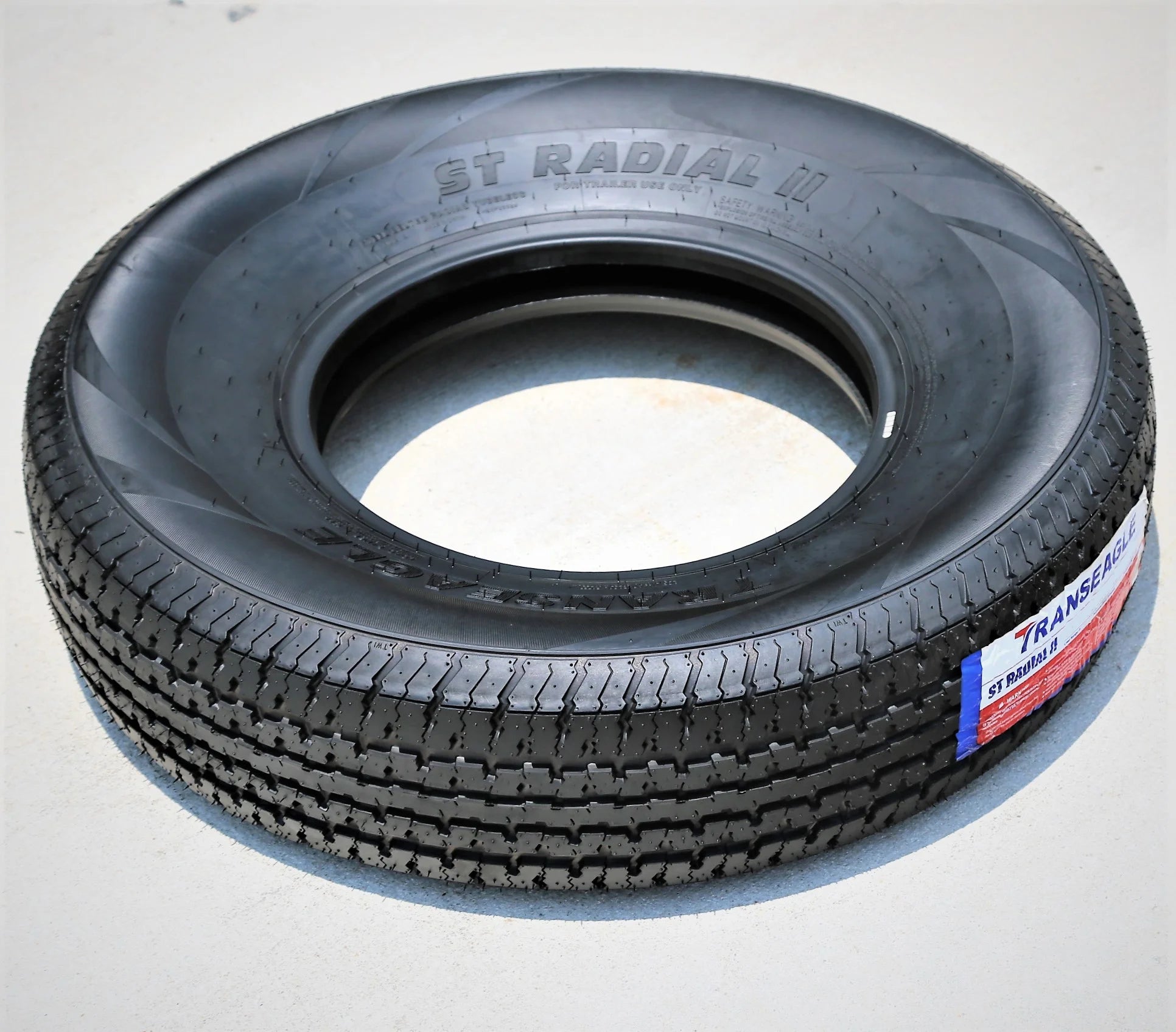 Set of 4 Transeagle ST Radial II Steel Belted ST225/75R15 225/75R15 117/112L E 10 Ply Trailer Tires