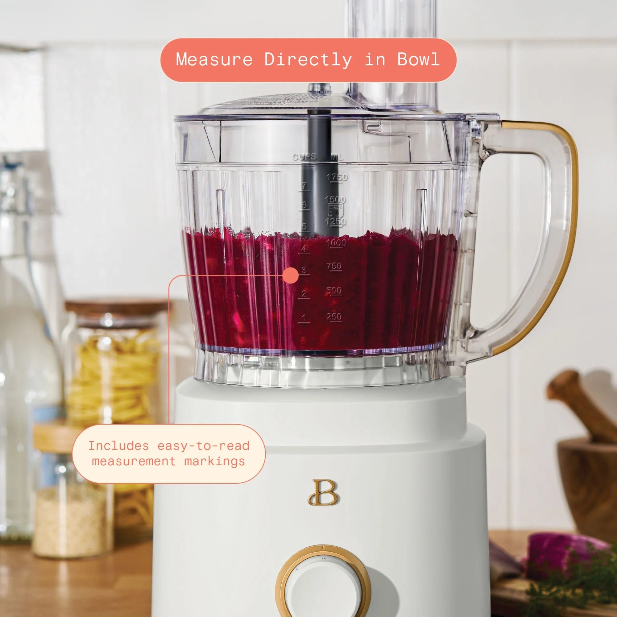 Beautiful 10-Cup Food Processor with Accessories. White Icing by Drew Barrymore