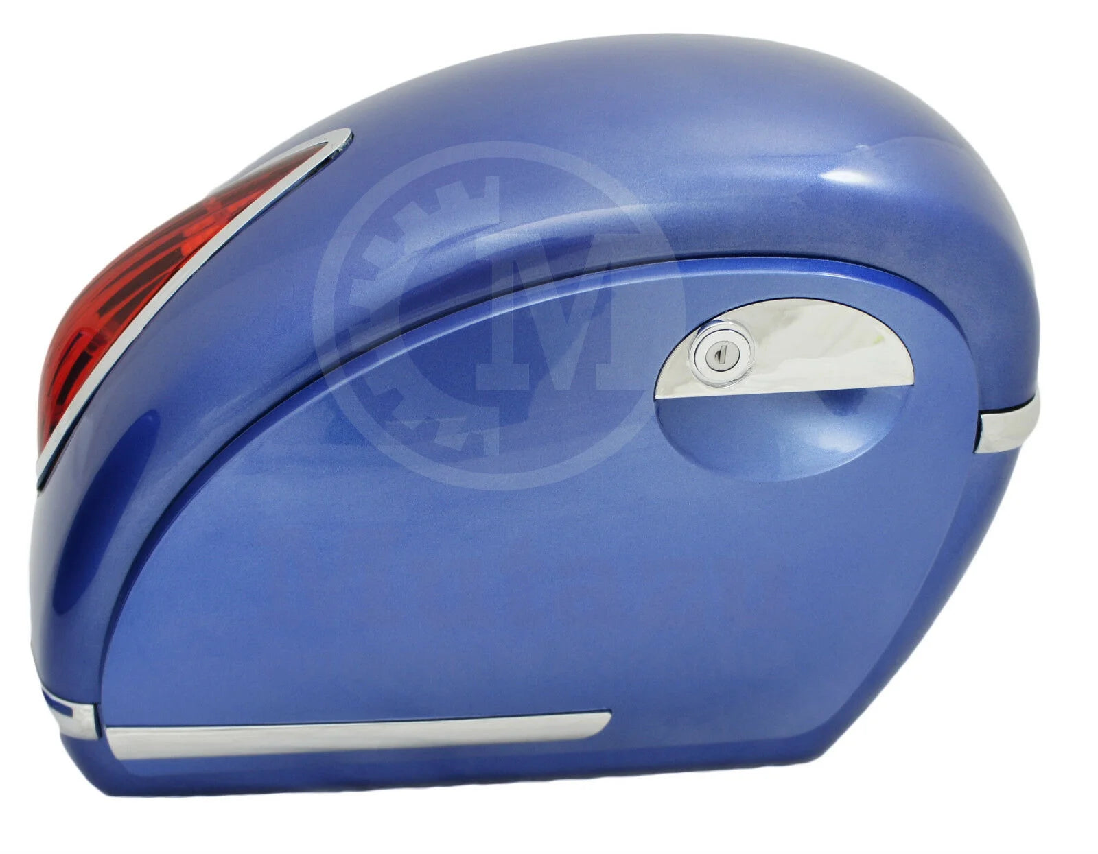 Mutazu Cobalt Blue MU Universal Motorcycle Hard Saddlebags fits most Cruisers